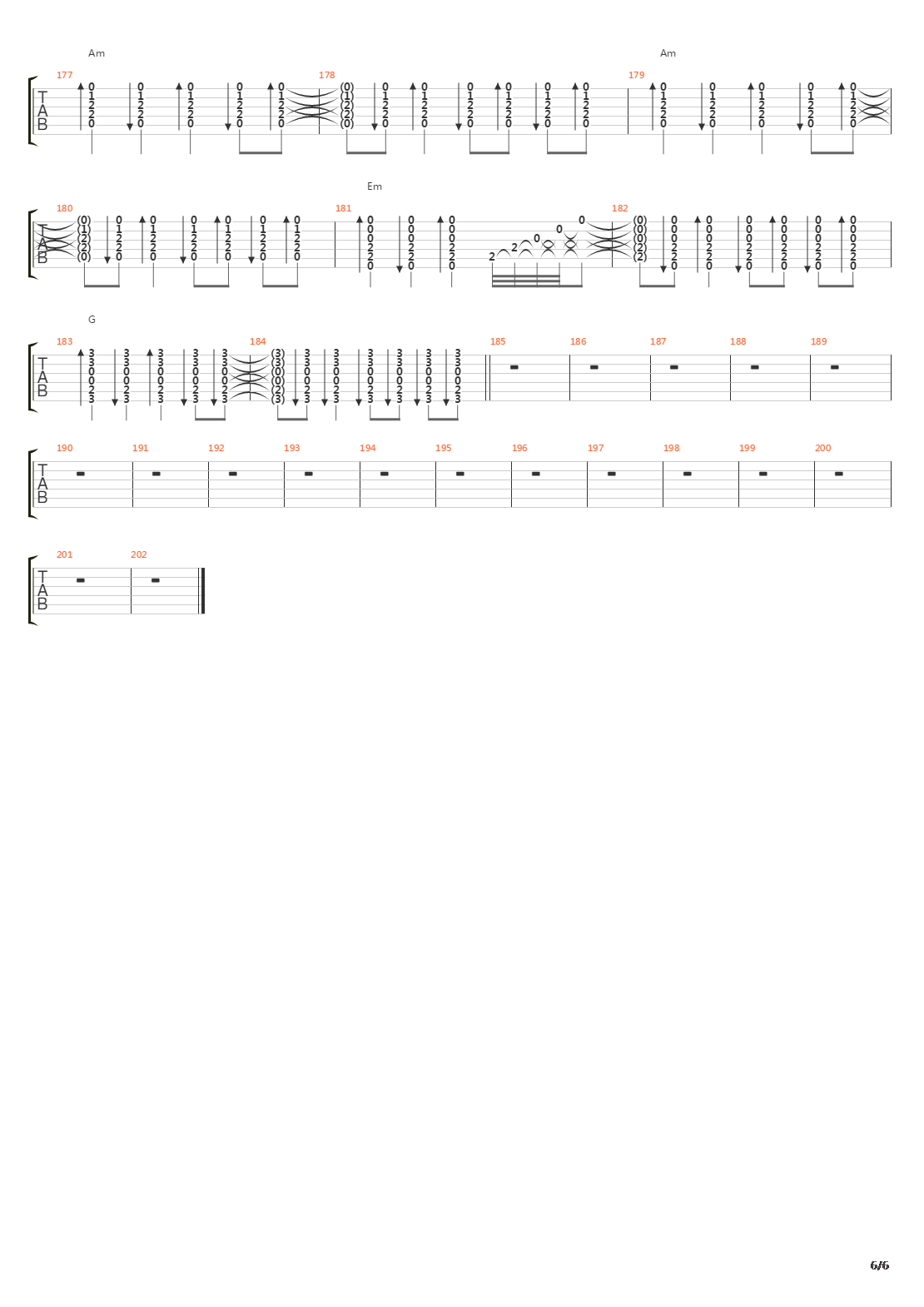 Nunca吉他谱