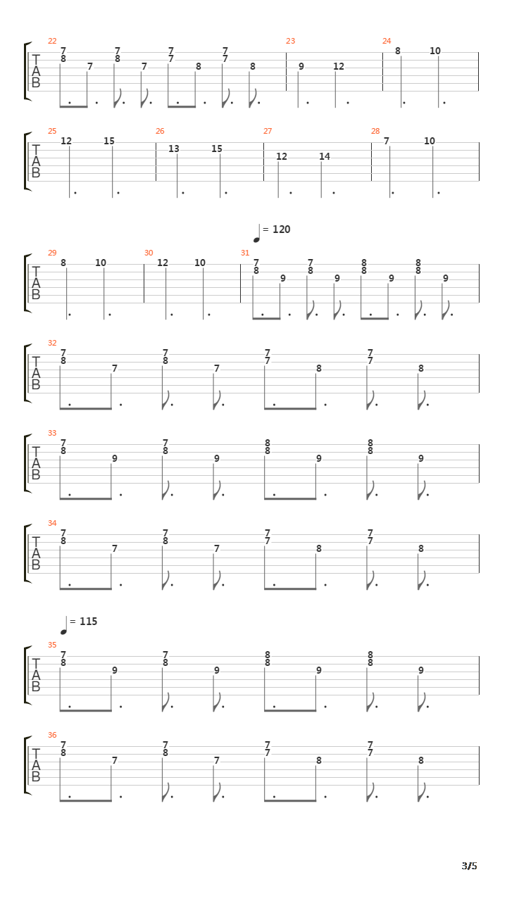 Paula吉他谱