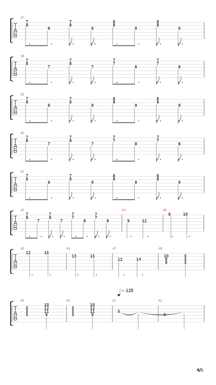 Paula吉他谱