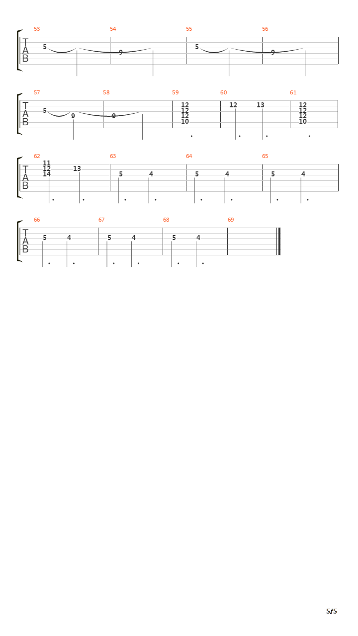 Paula吉他谱