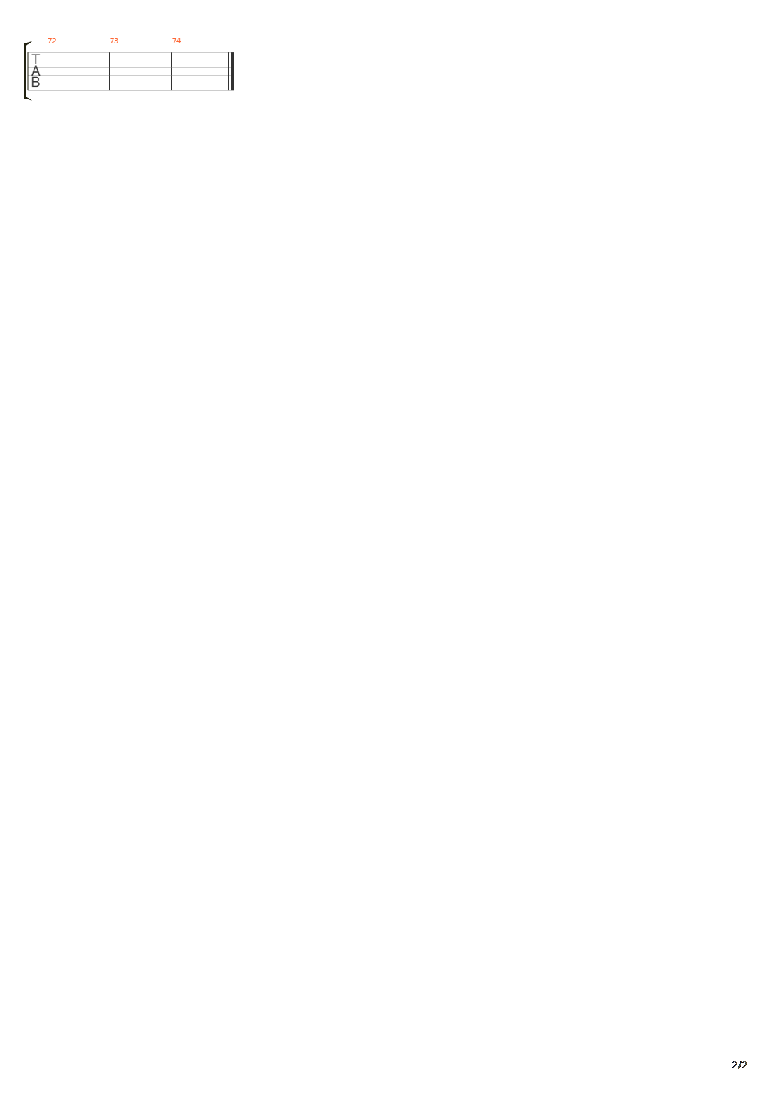 Paula吉他谱