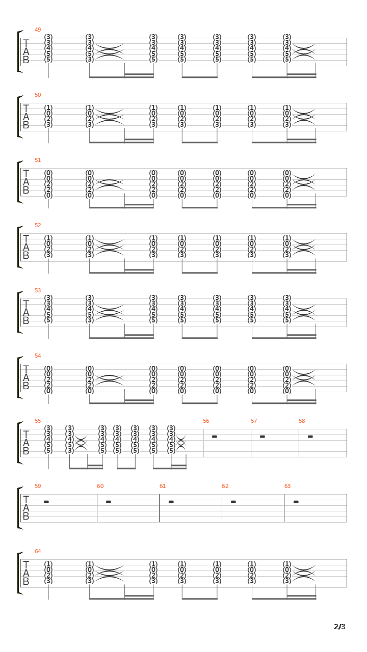 Paula吉他谱