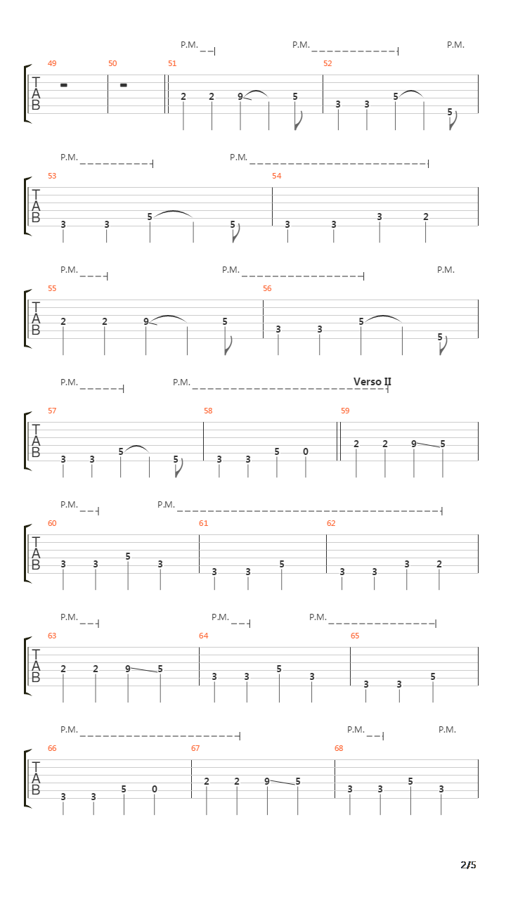 Paula吉他谱