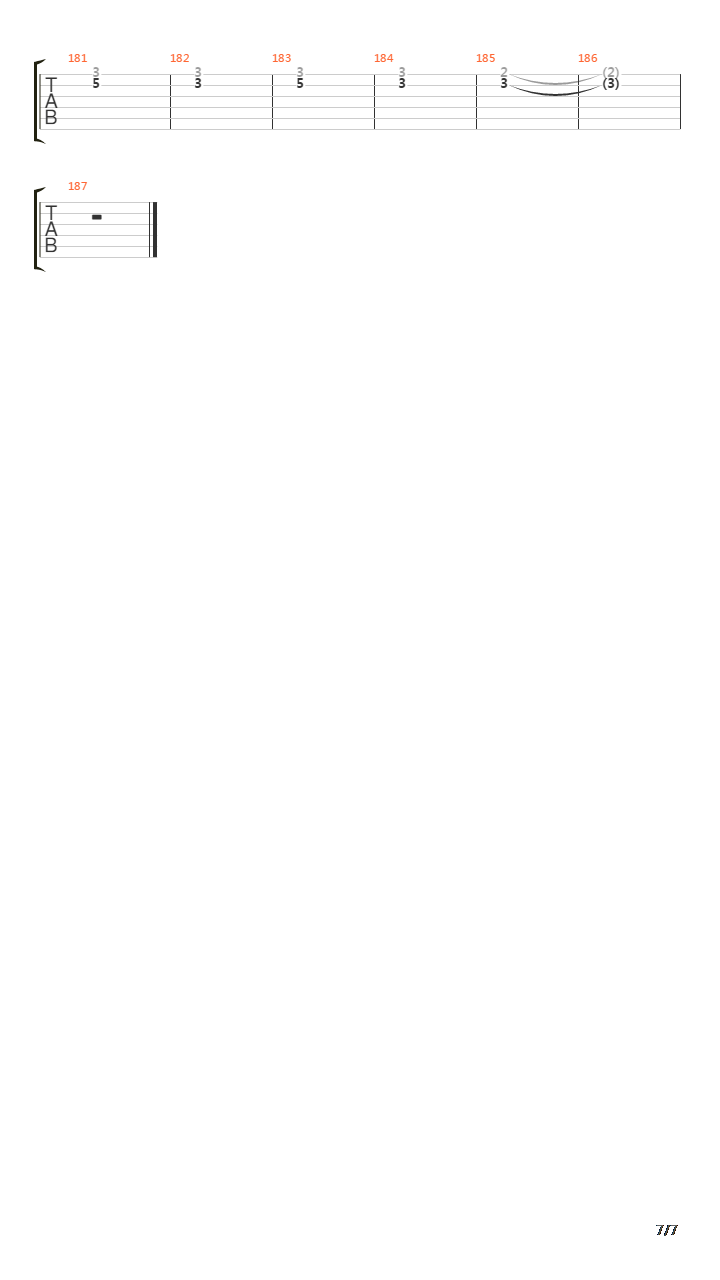 Poli吉他谱
