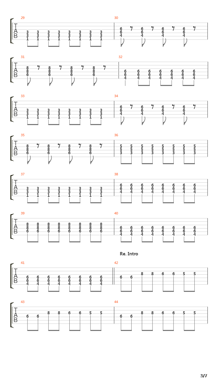 Mario Bros 3吉他谱