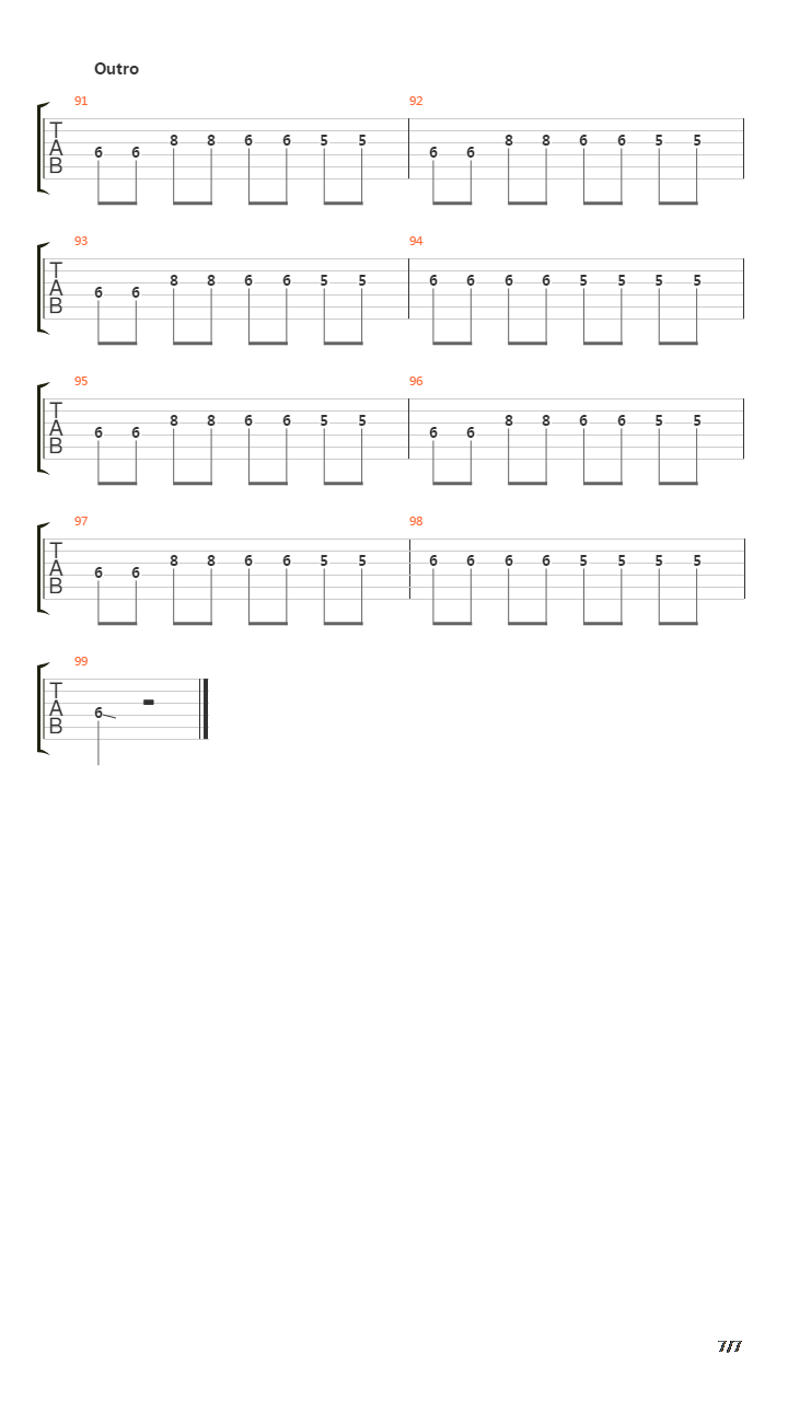 Mario Bros 3吉他谱