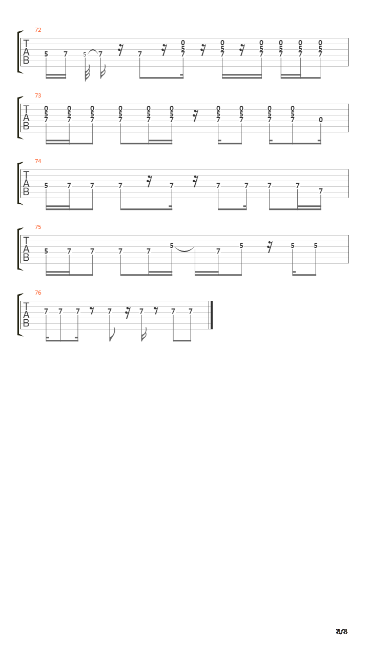 Sandman吉他谱