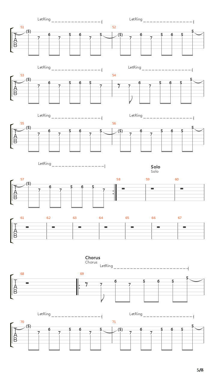 Wasting The Dawn吉他谱