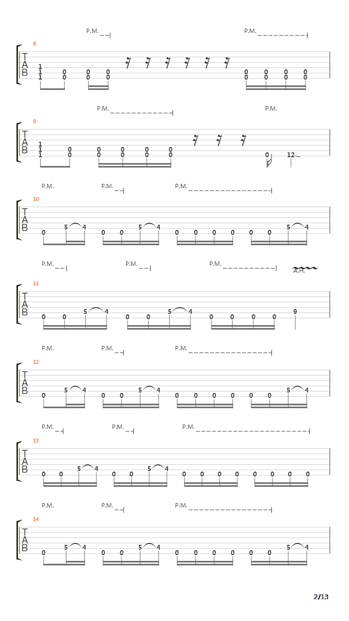 Procession吉他谱