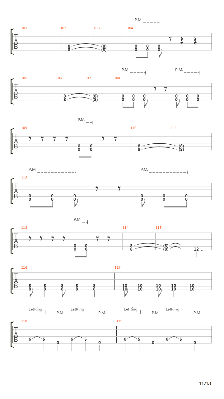 Procession吉他谱