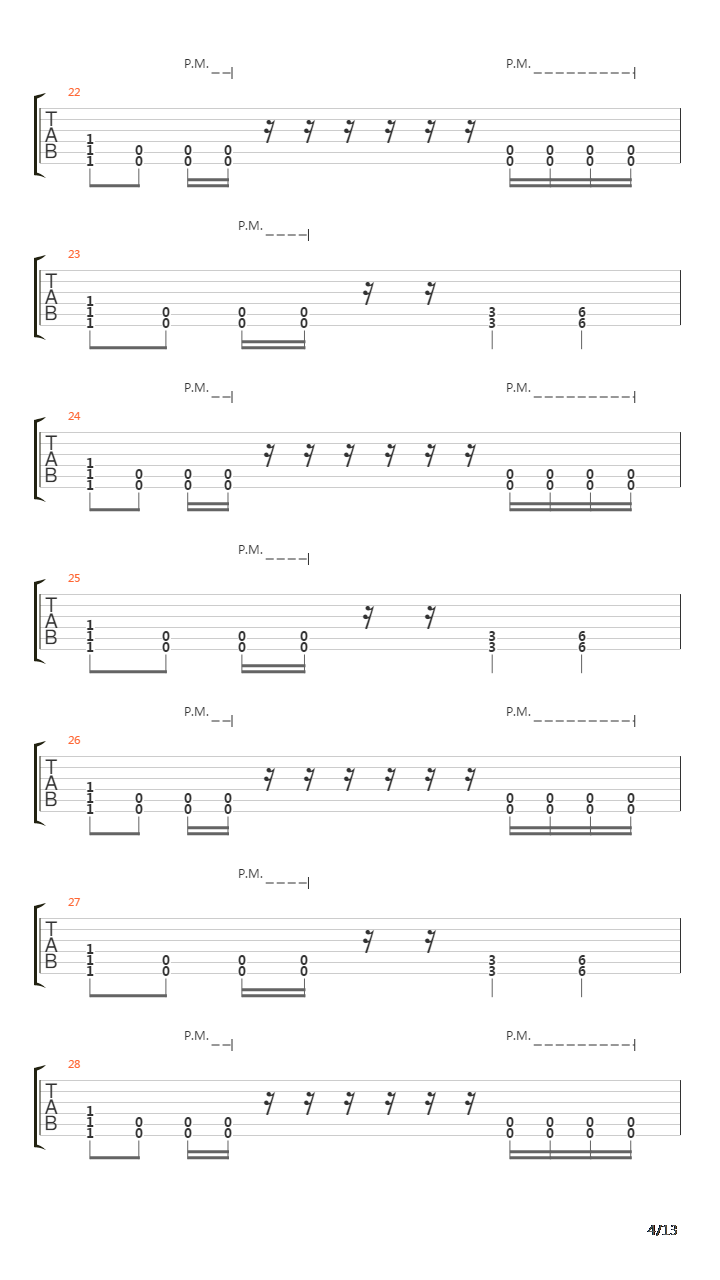 Procession吉他谱