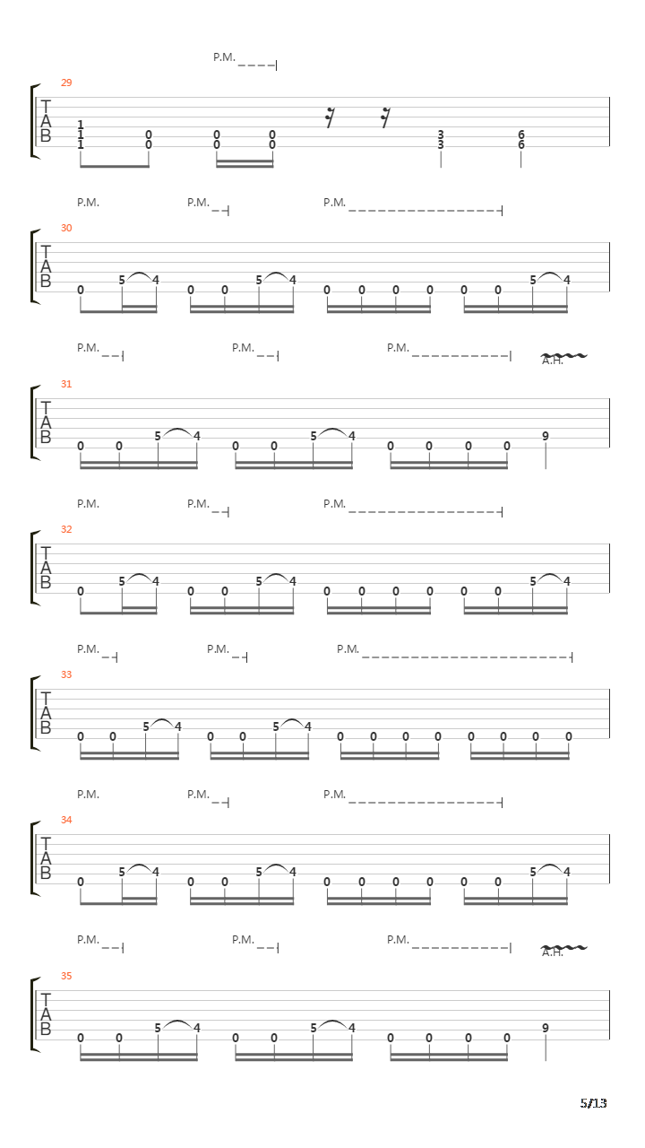 Procession吉他谱