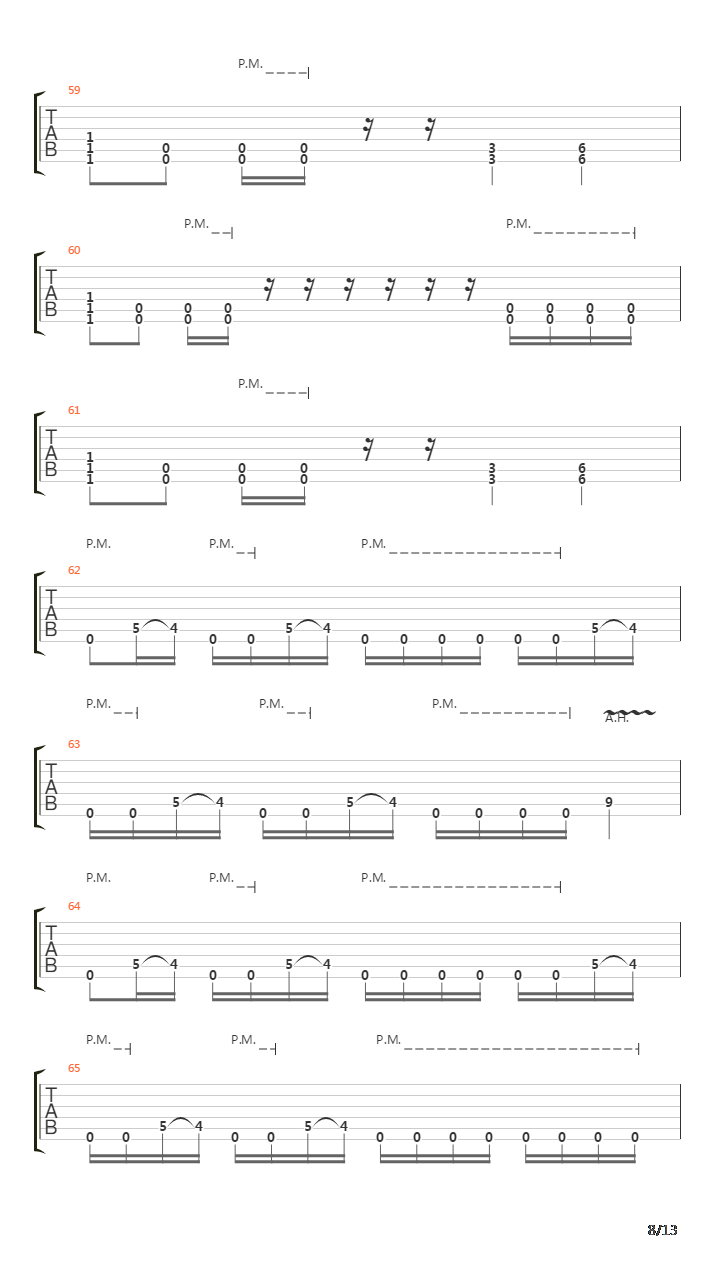 Procession吉他谱