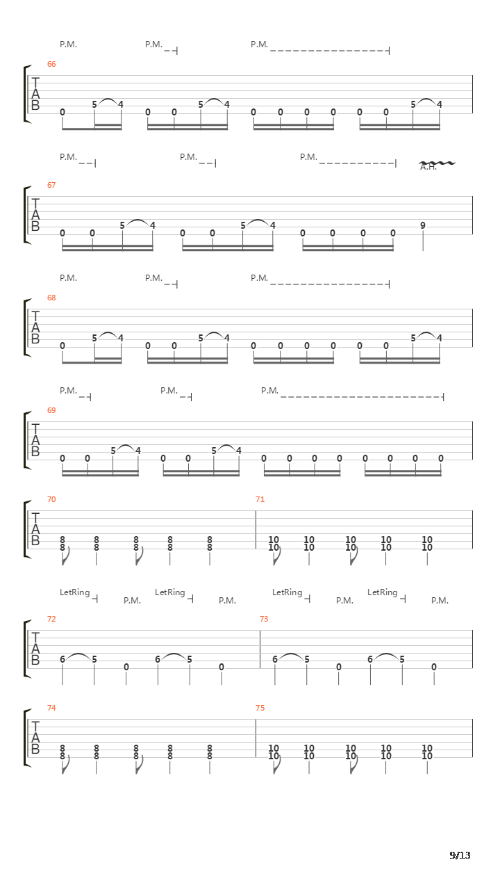 Procession吉他谱