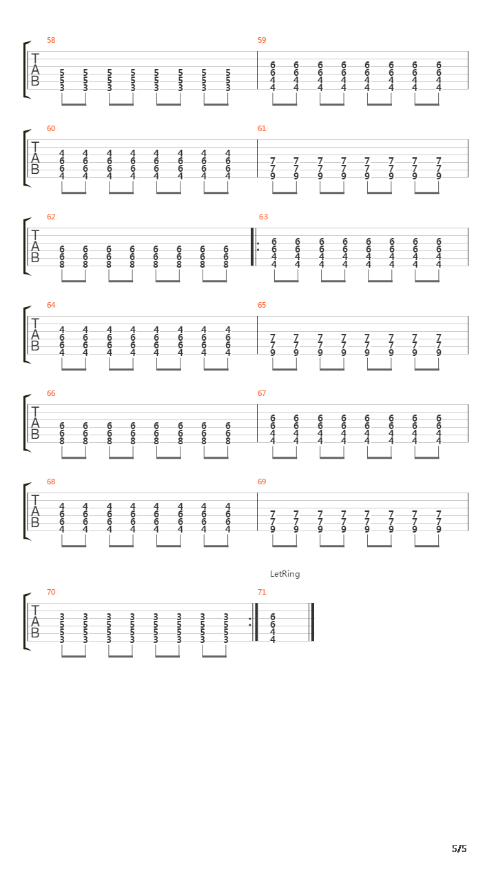 22 Below吉他谱