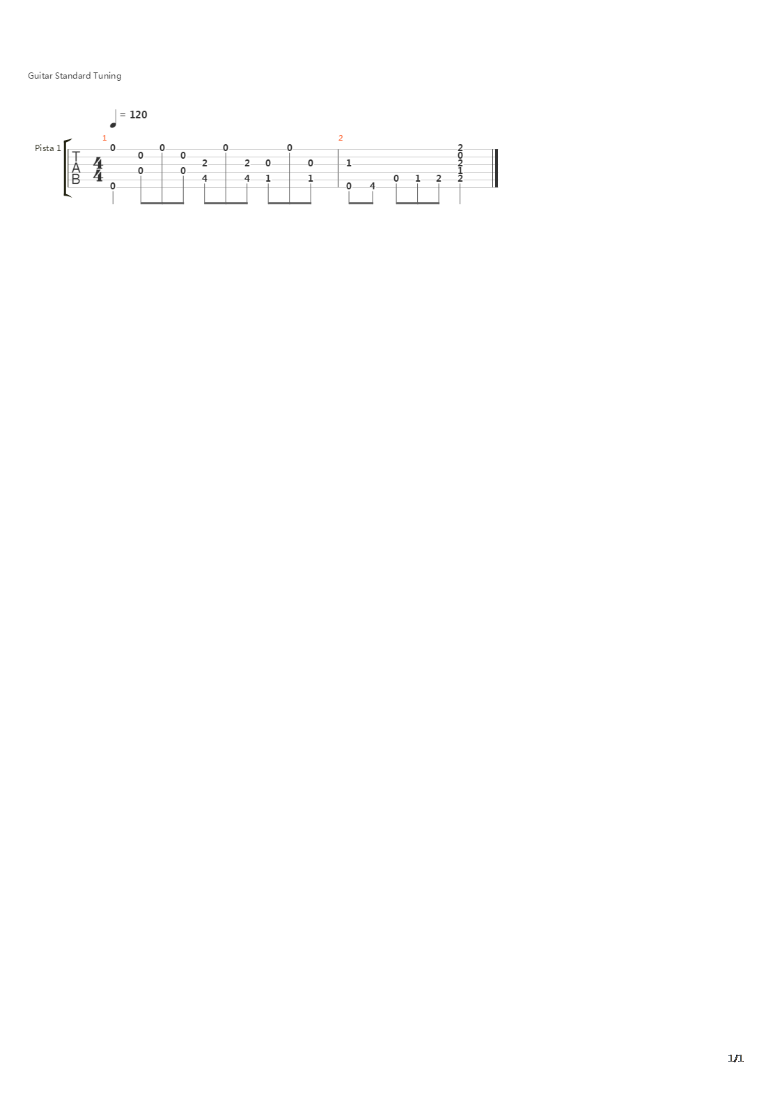 布鲁斯练习 - Turnaround - 2吉他谱