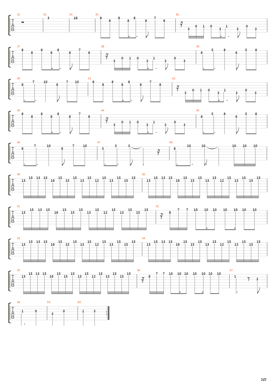 Castlevania(恶魔城) - Stage 5吉他谱