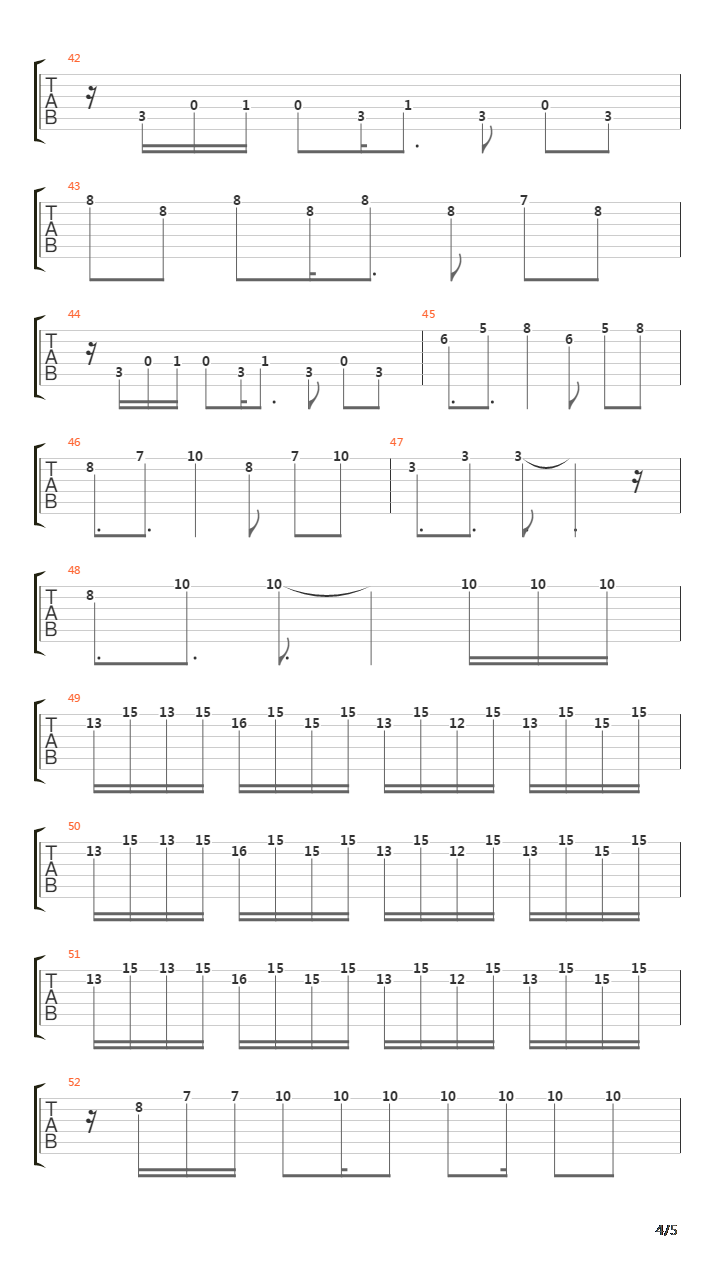 Castlevania(恶魔城) - Stage 5吉他谱