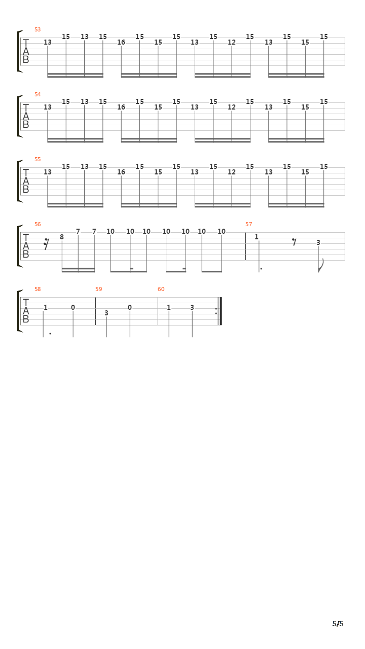 Castlevania(恶魔城) - Stage 5吉他谱