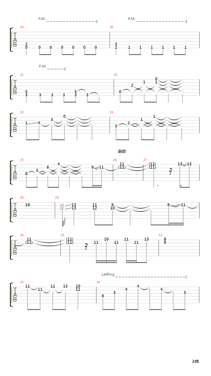 Doing all right吉他谱