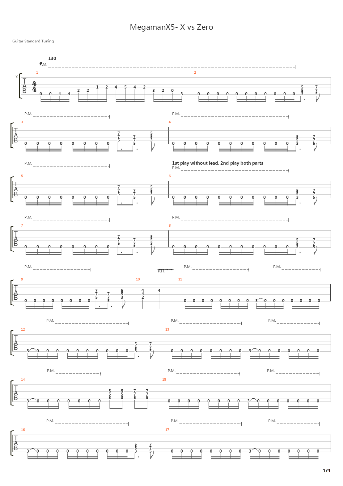 Mega Man X5(洛克人X5) - X Vs Zero吉他谱