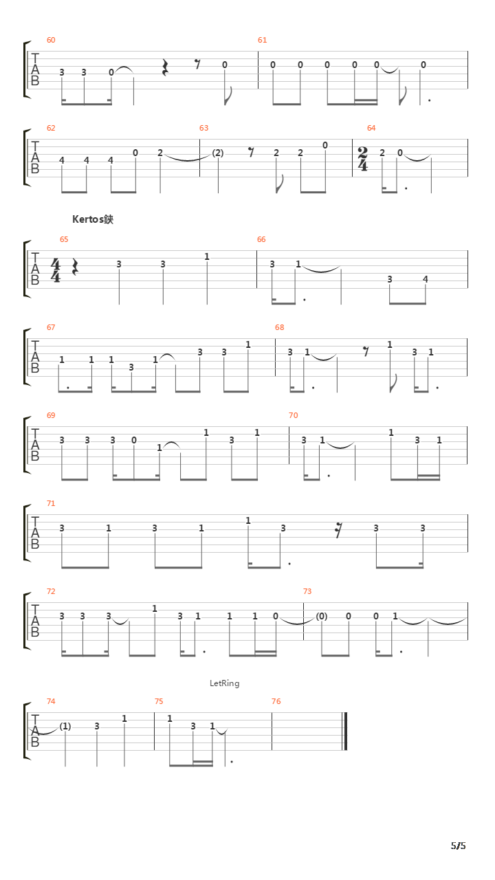 Kun Katsoit Minuun吉他谱