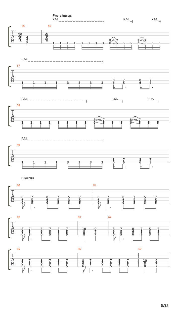 Be All End All V.2吉他谱