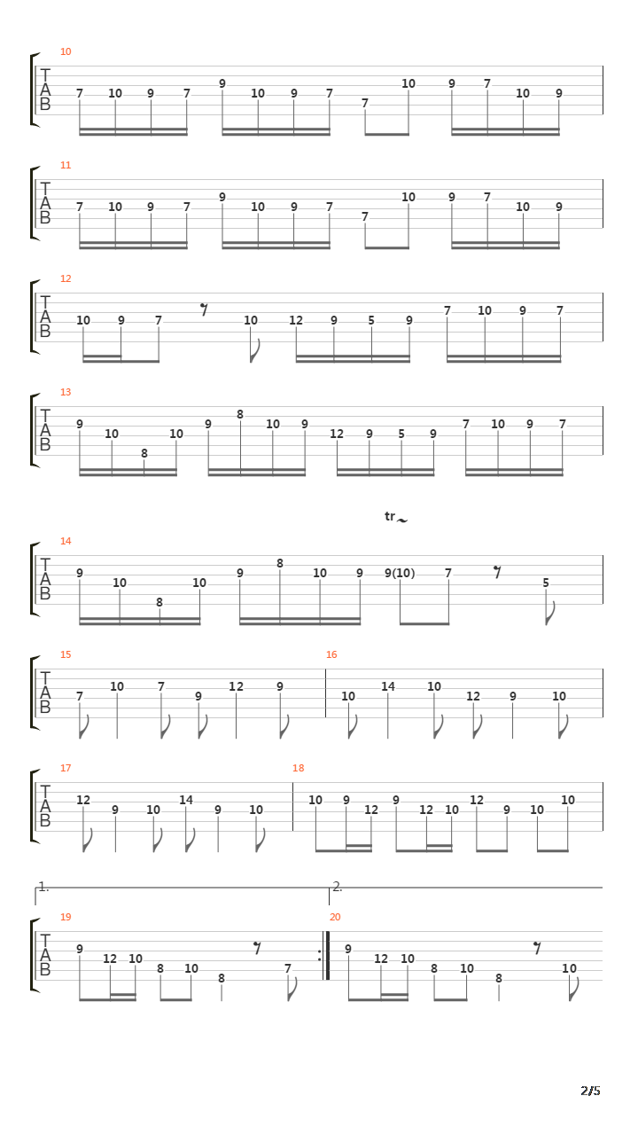 Cello Sonata In E Transposed To A 2nd Mov吉他谱