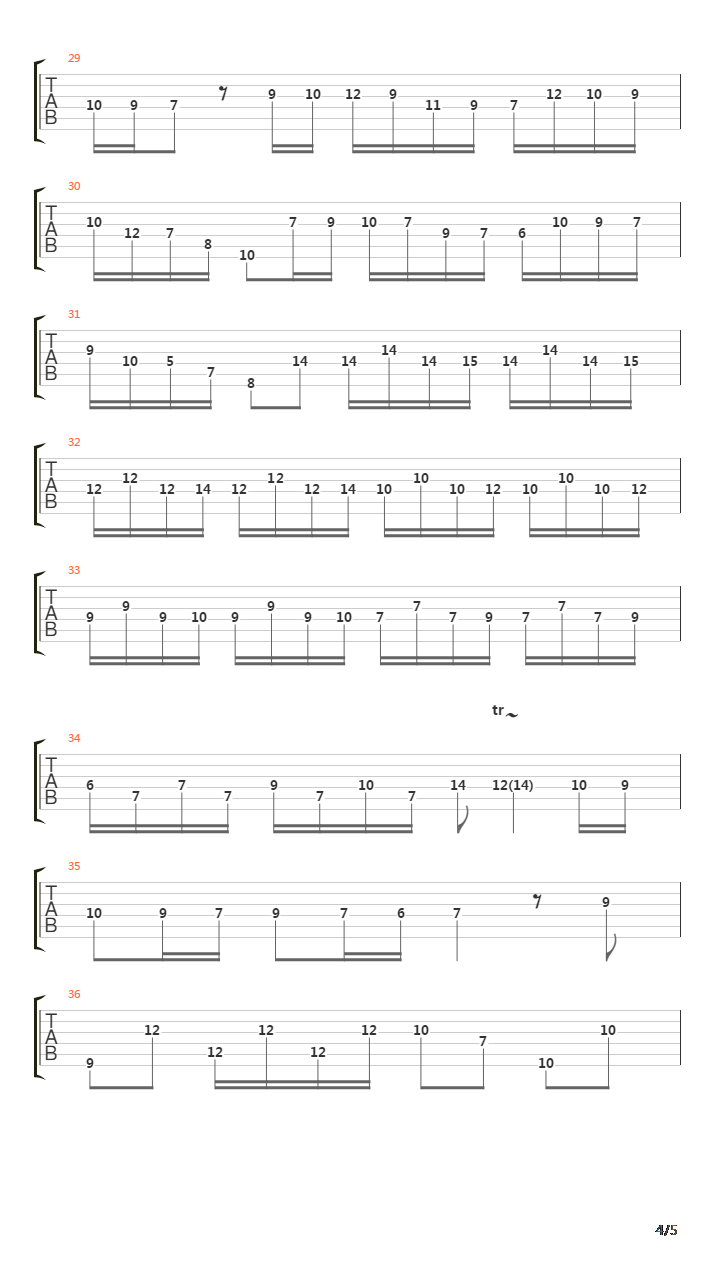 Cello Sonata In E Transposed To A 2nd Mov吉他谱