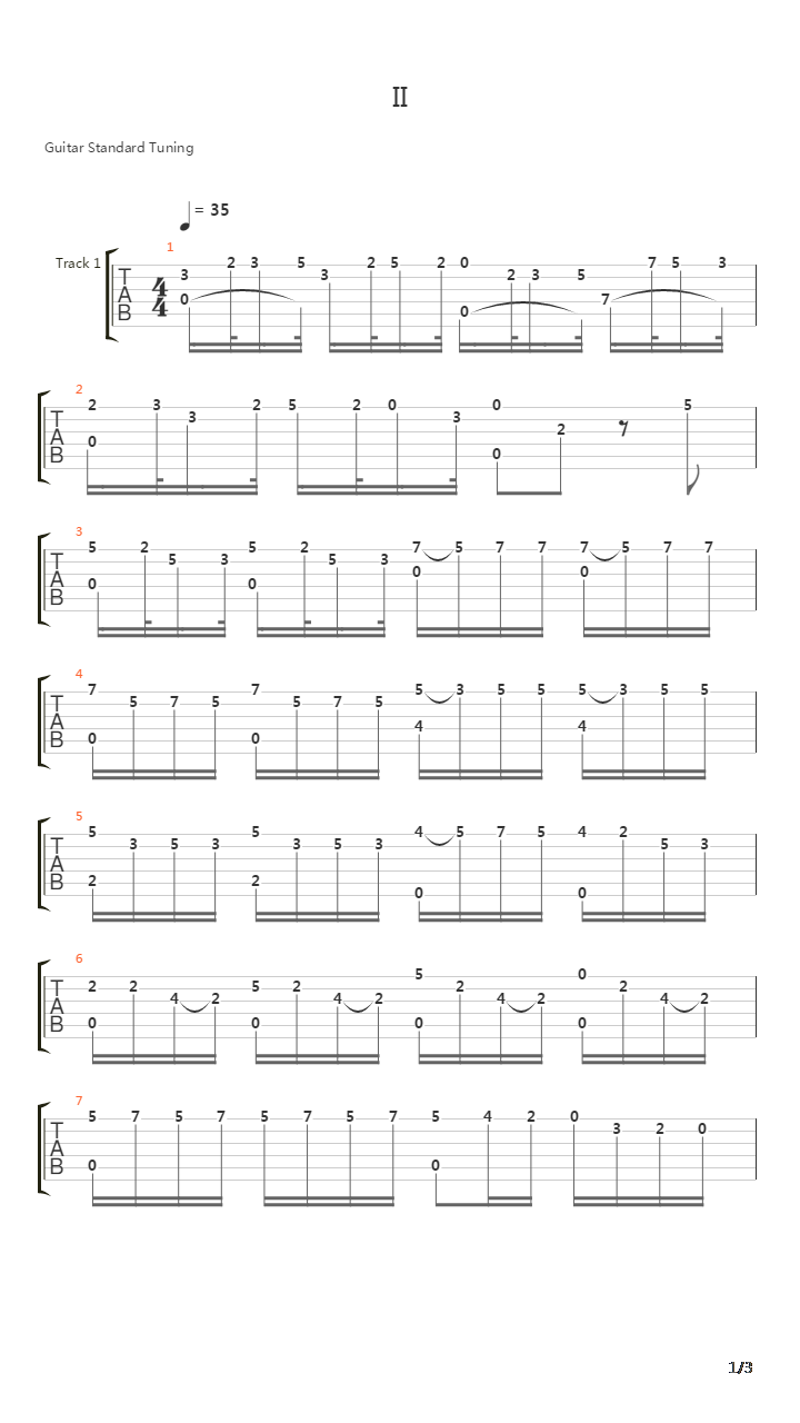 Concerto For Guitar Rv 93 - Ii吉他谱