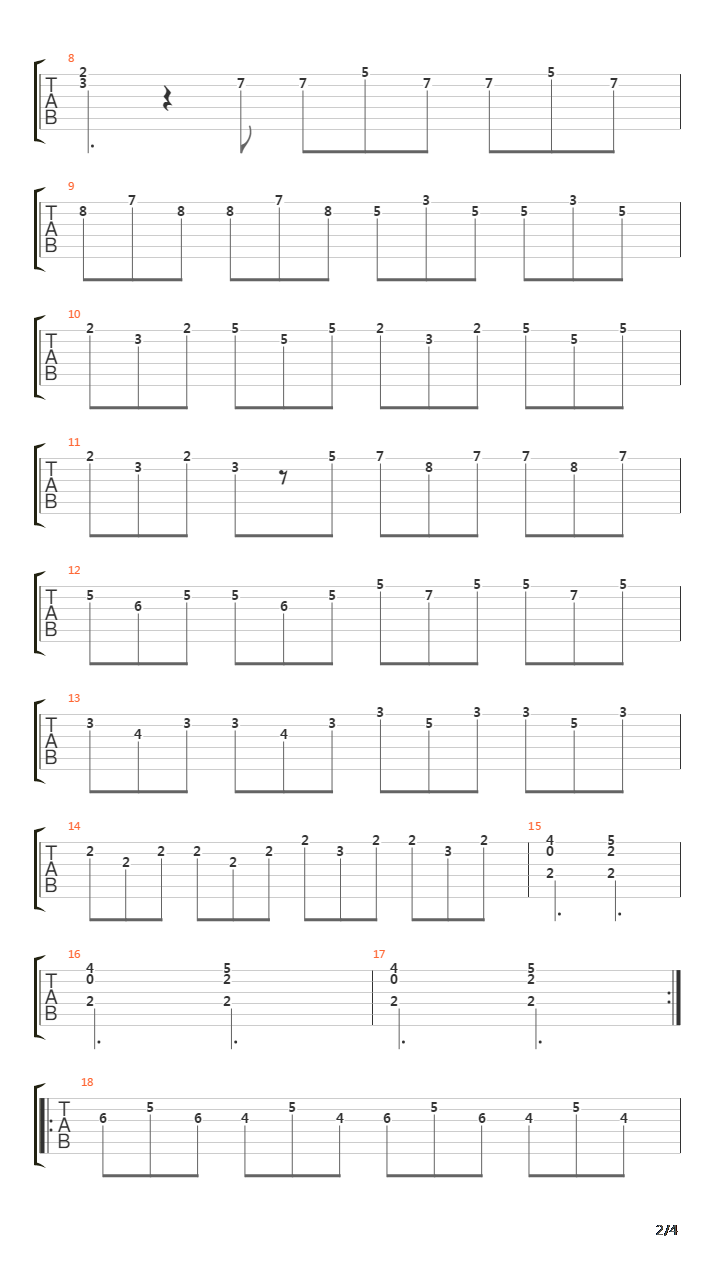 Concerto For Guitar Rv 93 - Iii吉他谱