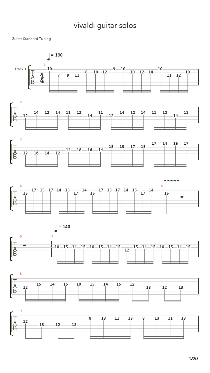 Selected Short Solos For Electric Guitar吉他谱