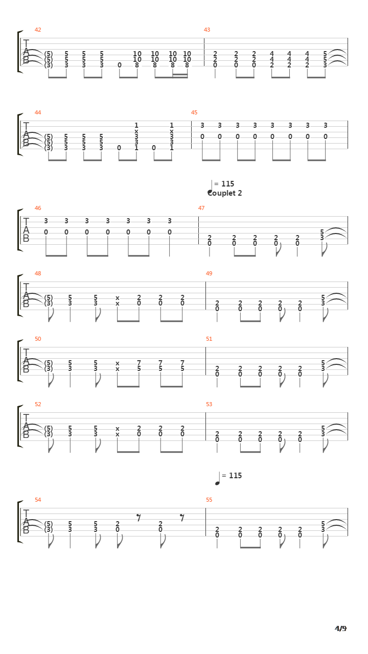 'Si' N'existe Pas吉他谱