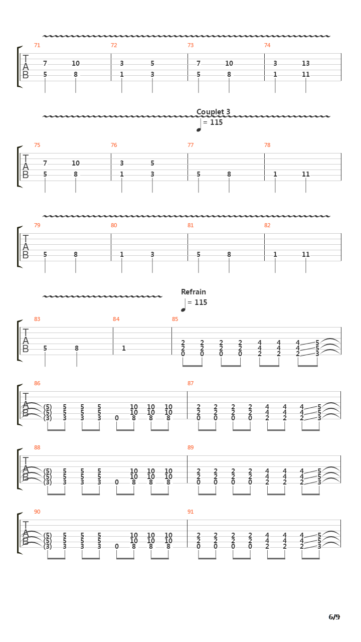 'Si' N'existe Pas吉他谱