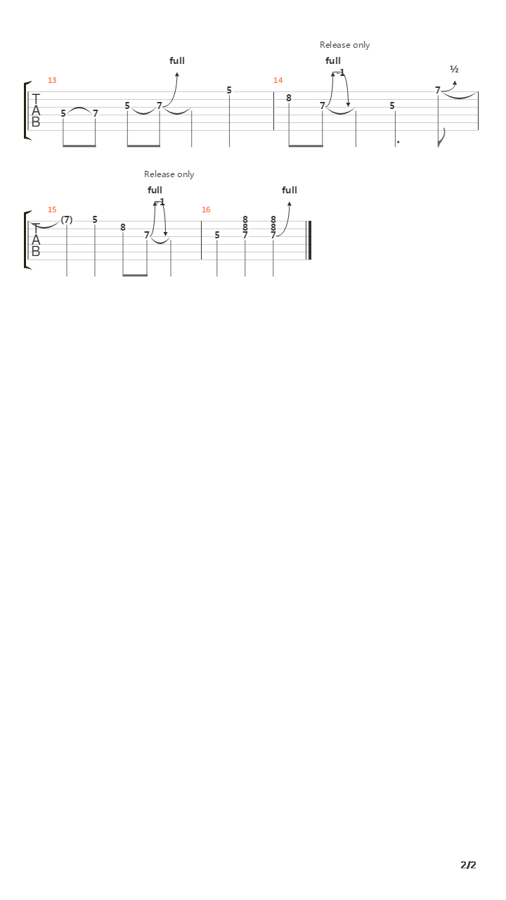 Country Bending Solo 1吉他谱