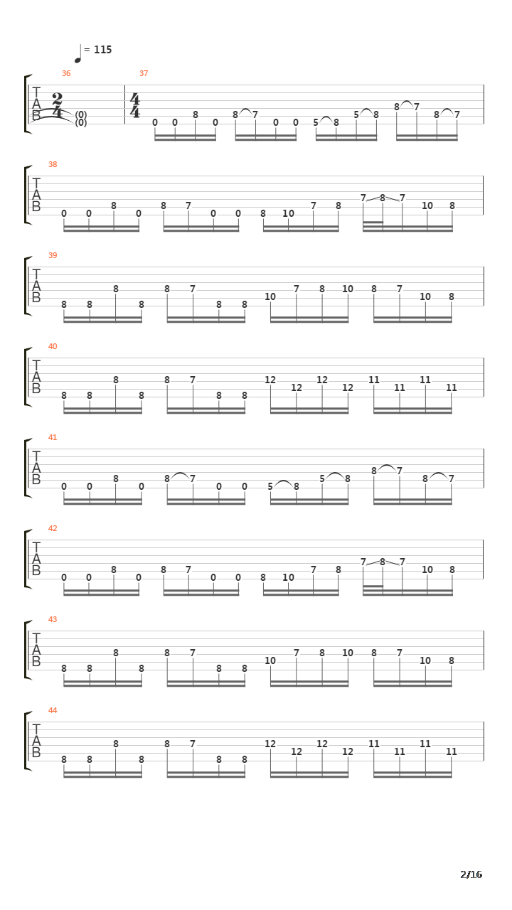 Before The Break Of Dawn V2吉他谱