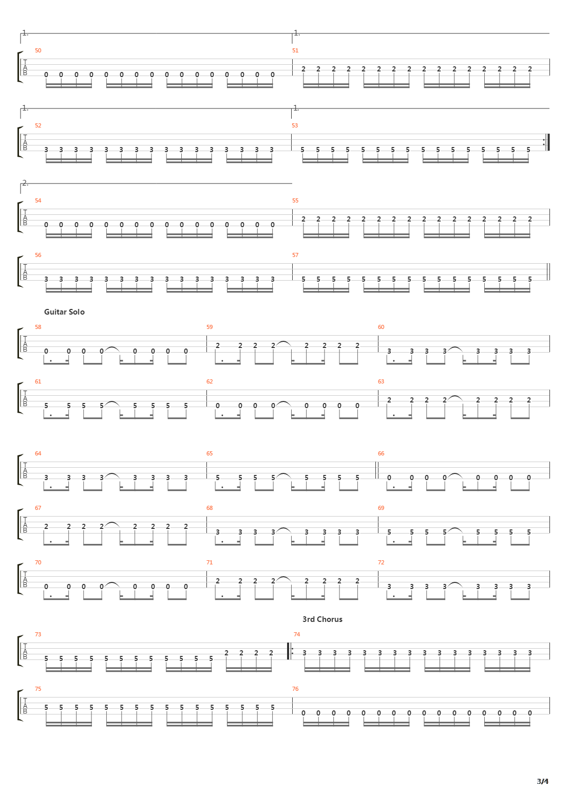 Parallels吉他谱