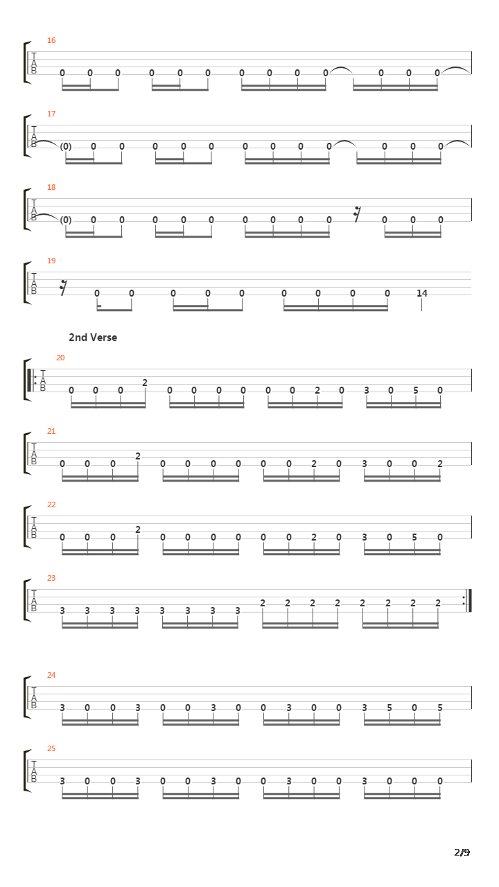 Parallels吉他谱