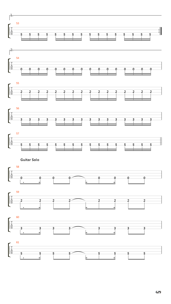 Parallels吉他谱