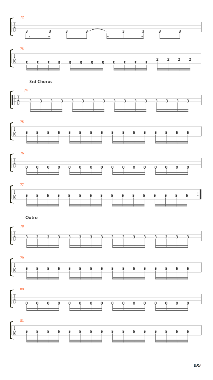 Parallels吉他谱