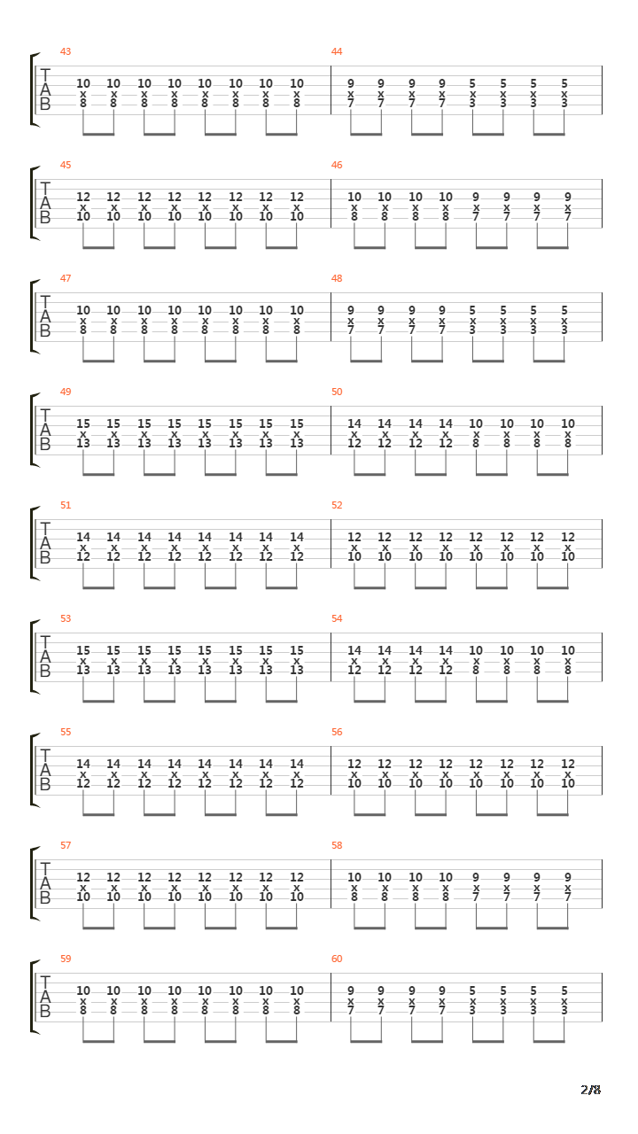 Repeating Yesterday吉他谱