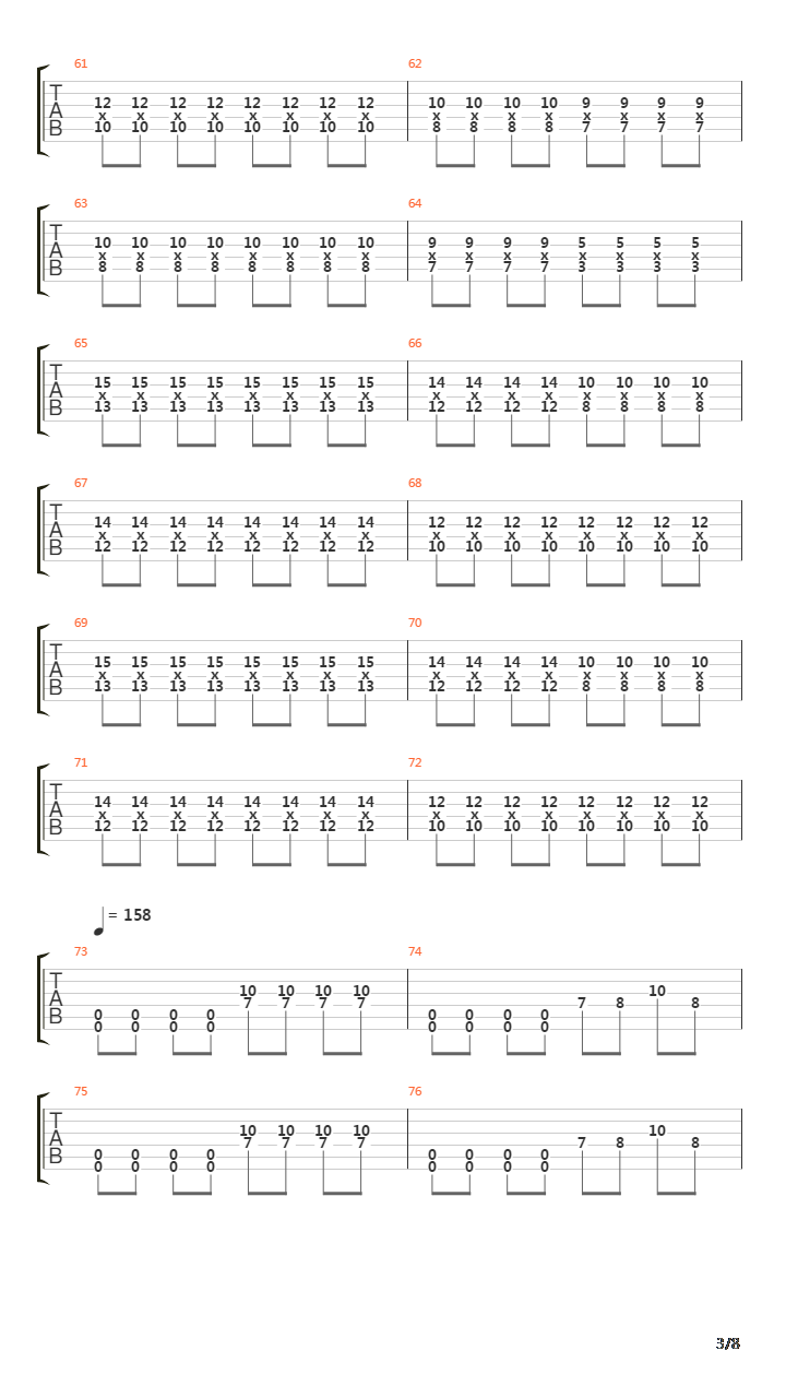 Repeating Yesterday吉他谱