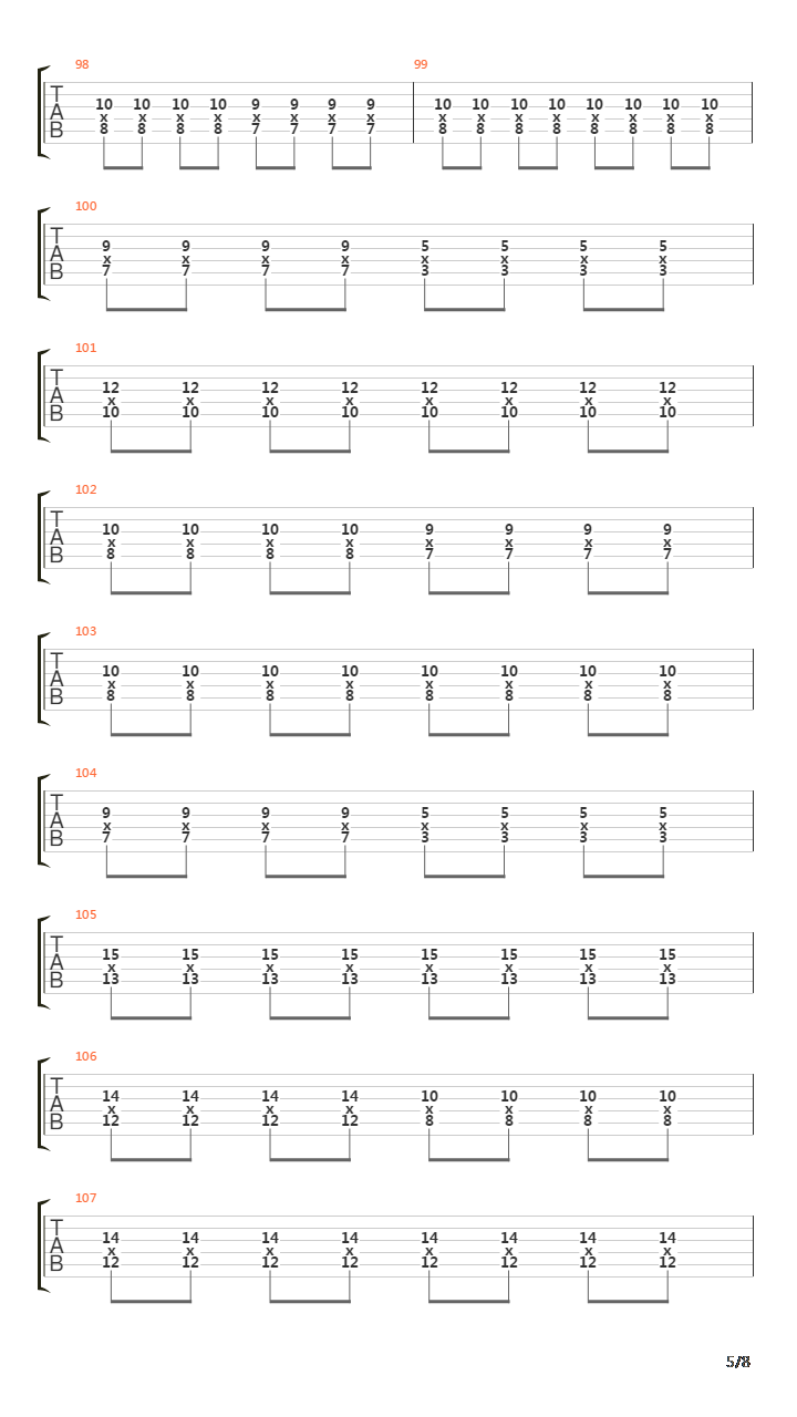 Repeating Yesterday吉他谱