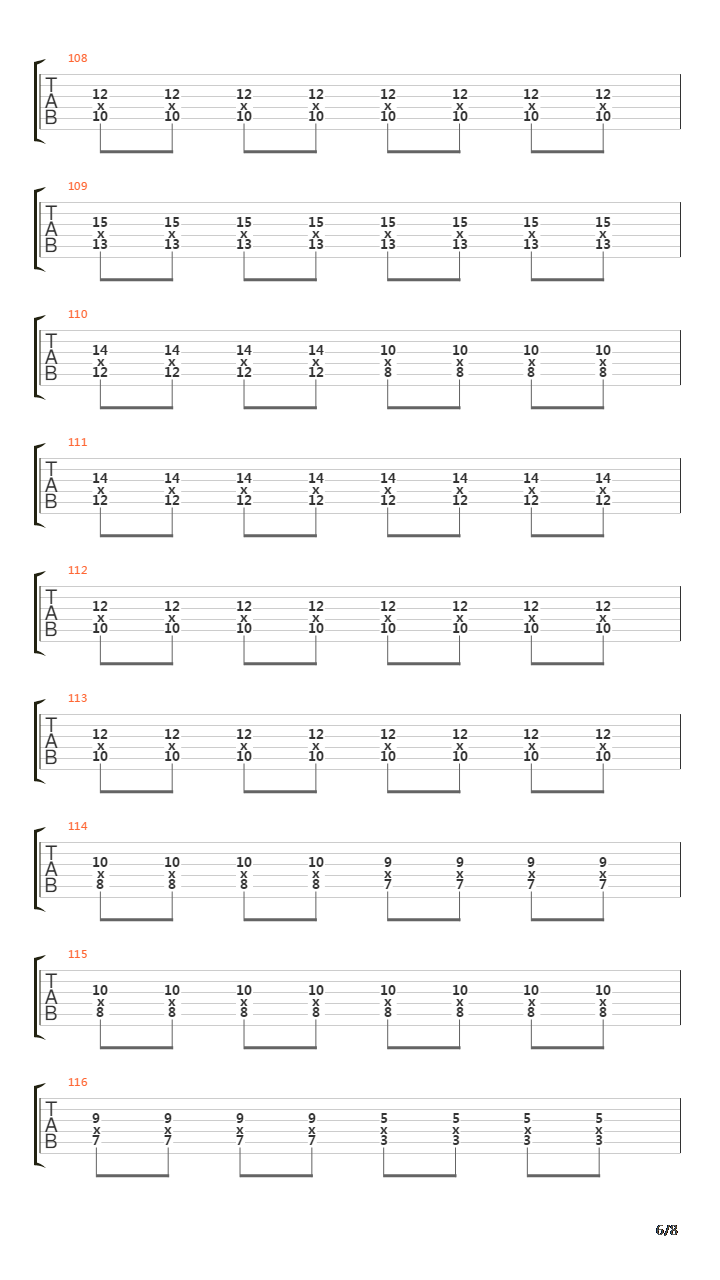 Repeating Yesterday吉他谱