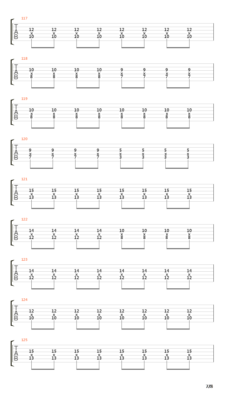 Repeating Yesterday吉他谱