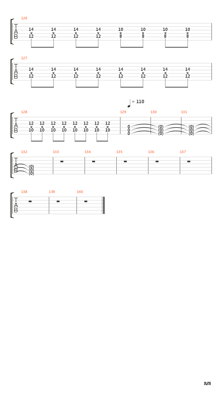 Repeating Yesterday吉他谱