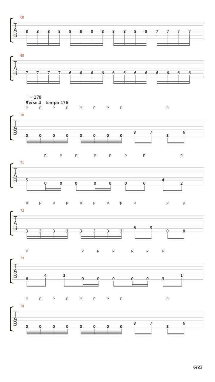 Piece Of Time吉他谱