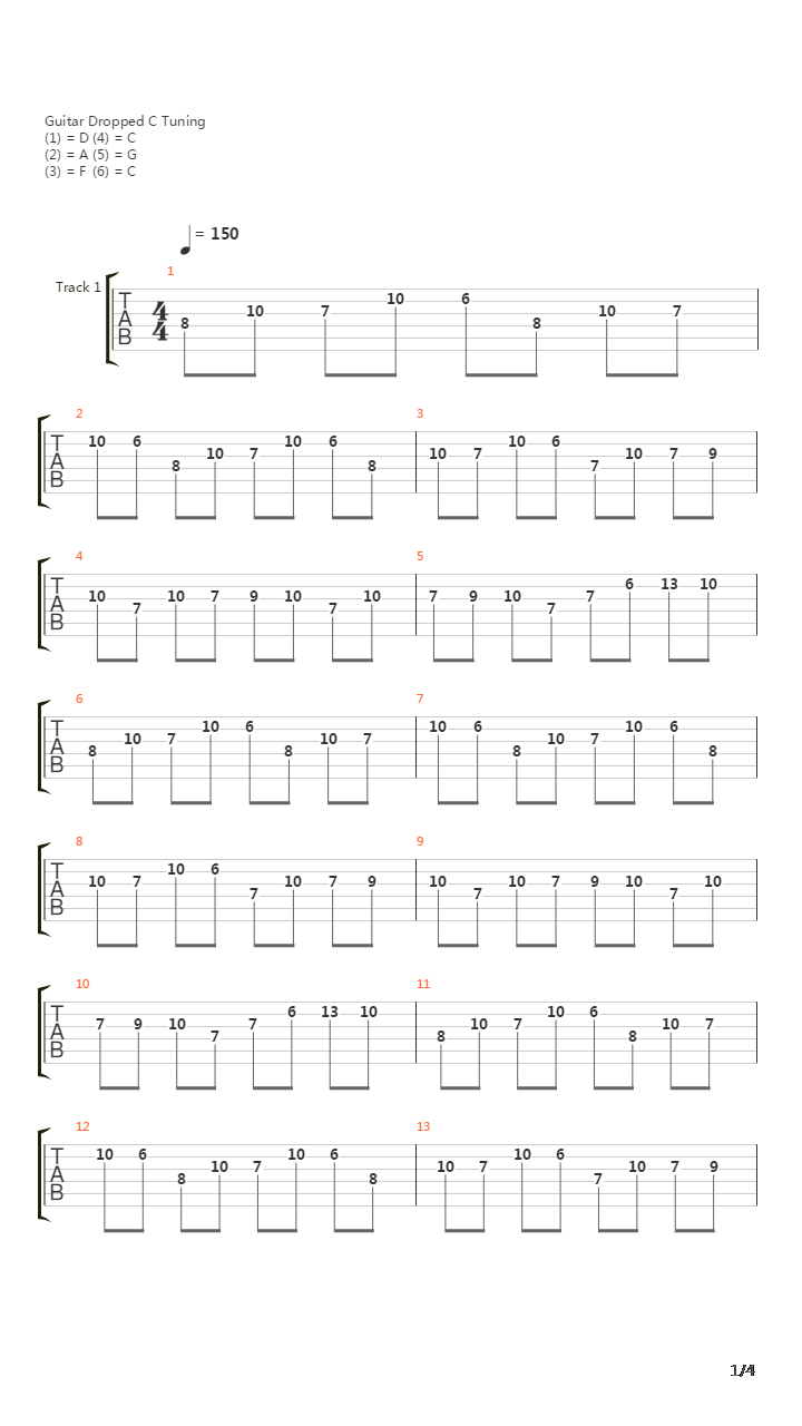 Merianas吉他谱