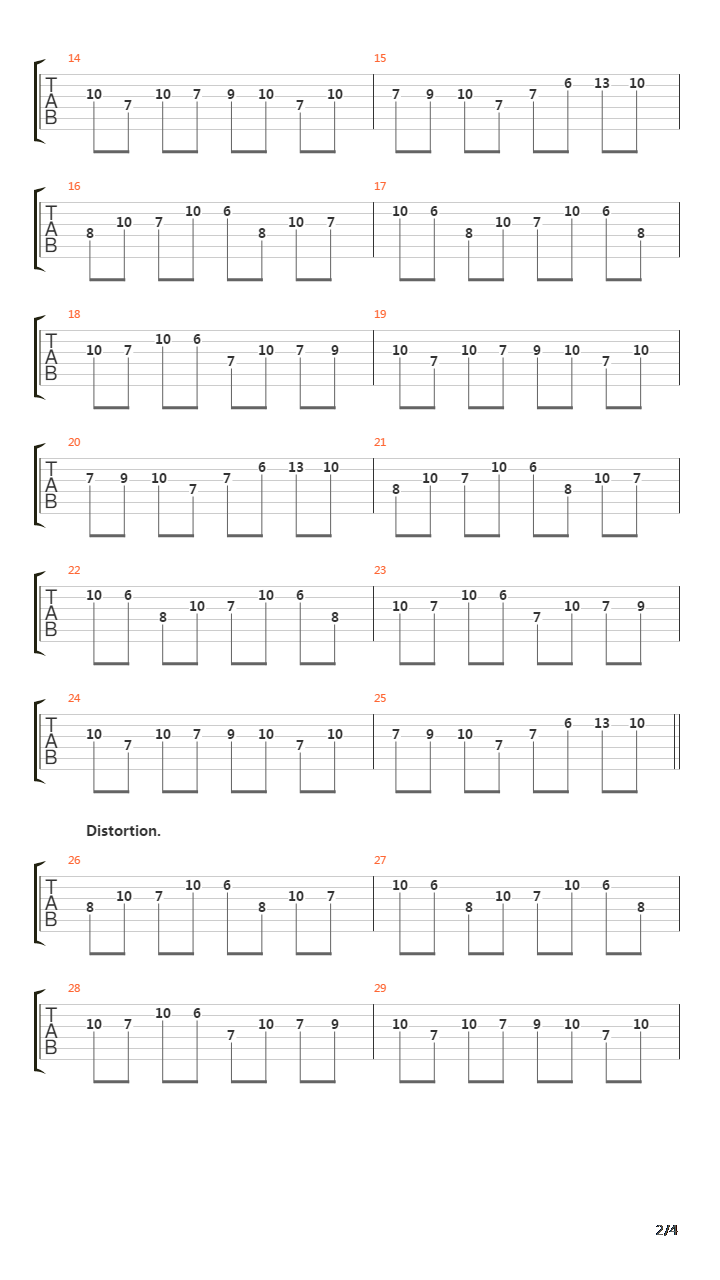 Merianas吉他谱