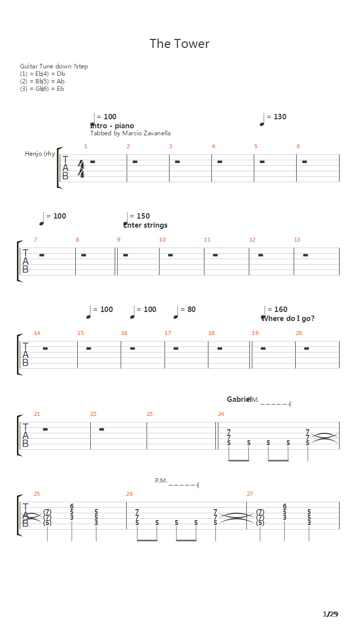The Tower吉他谱